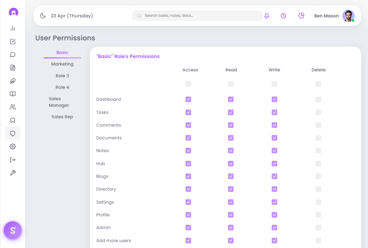 Permissions